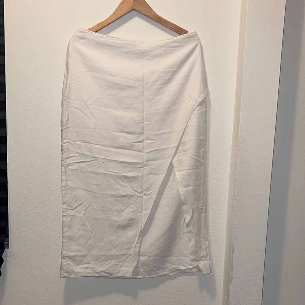 Abercrombie & Fitch Cream Midi Pencil Skirt Casual